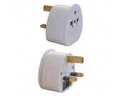 RED/GREY UK Visitors Travel Adaptor 